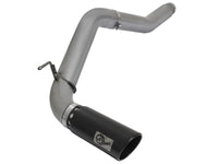 Large Bore-HD 5 Inch Dpf-Back Stainless Steel Exhaust System w/Black Tip Nissan Titan Xd 16-19 V8-5.0L (td) aFe Power