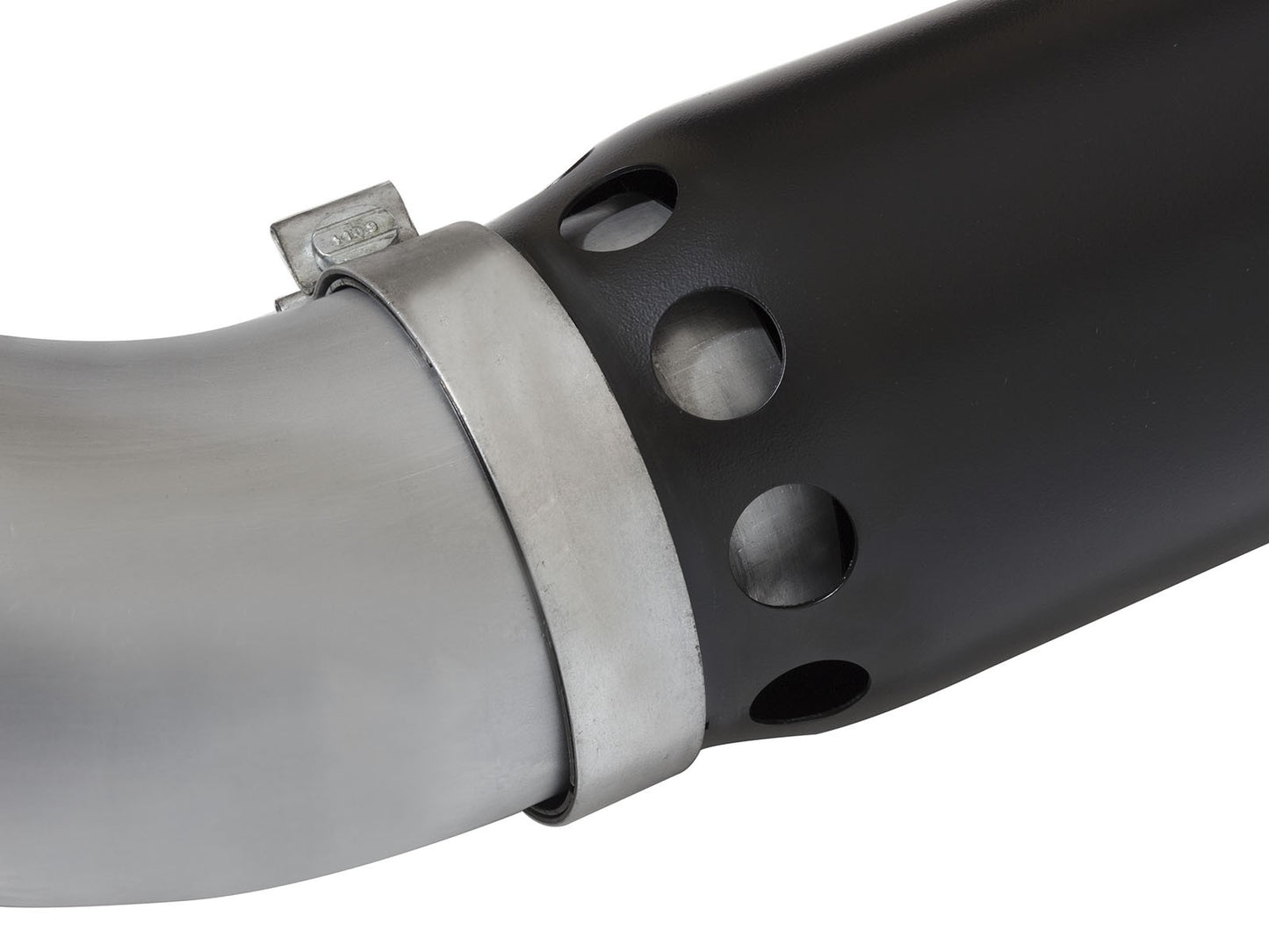 Large Bore-HD 5 Inch Dpf-Back Stainless Steel Exhaust System w/Black Tip Nissan Titan Xd 16-19 V8-5.0L (td) aFe Power