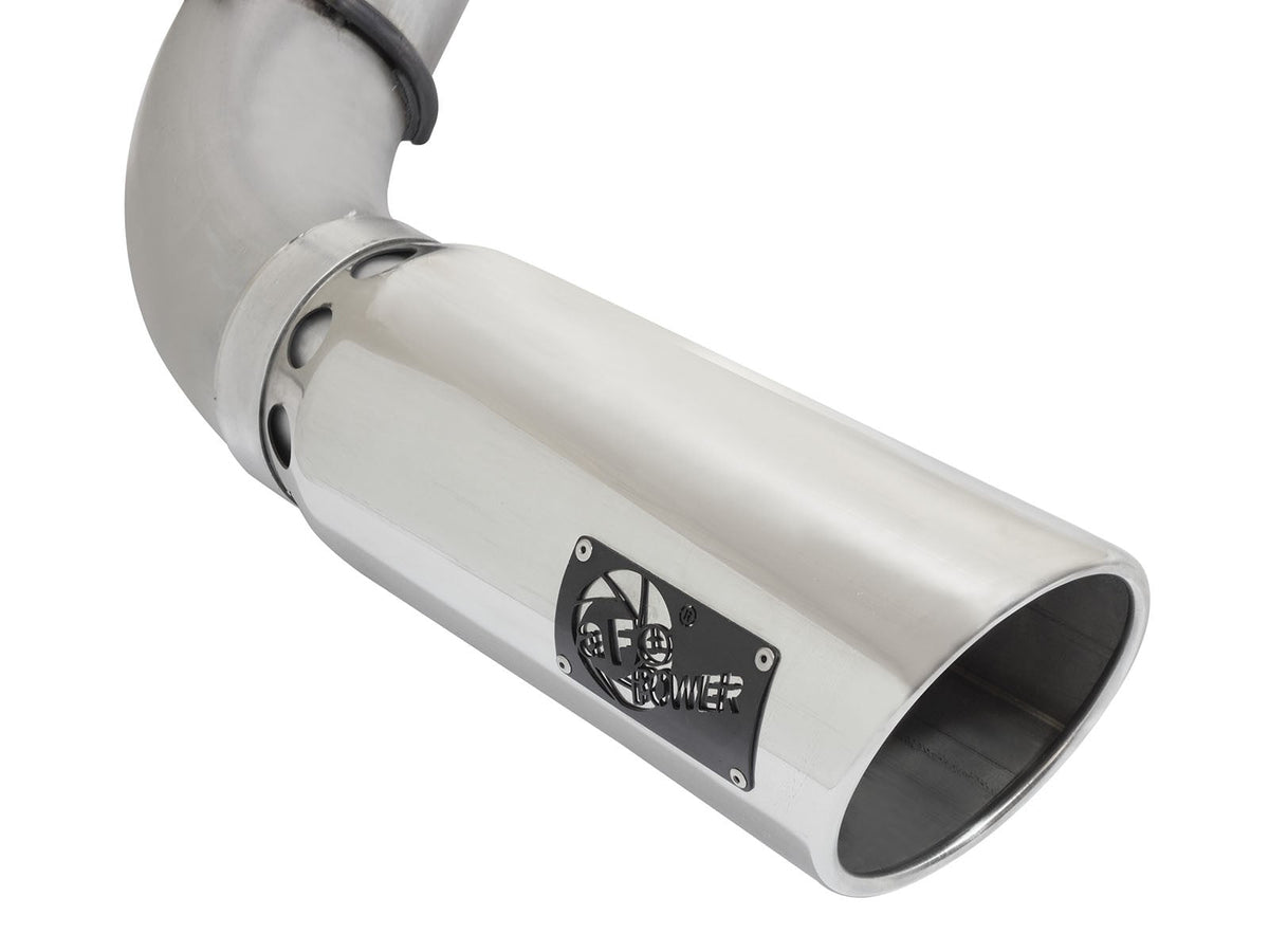 Large Bore-HD 5 Inch Dpf-Back Stainless Steel Exhaust System w/Polished Tip Nissan Titan Xd 16-19 V8-5.0L (td) aFe Power aFe Power