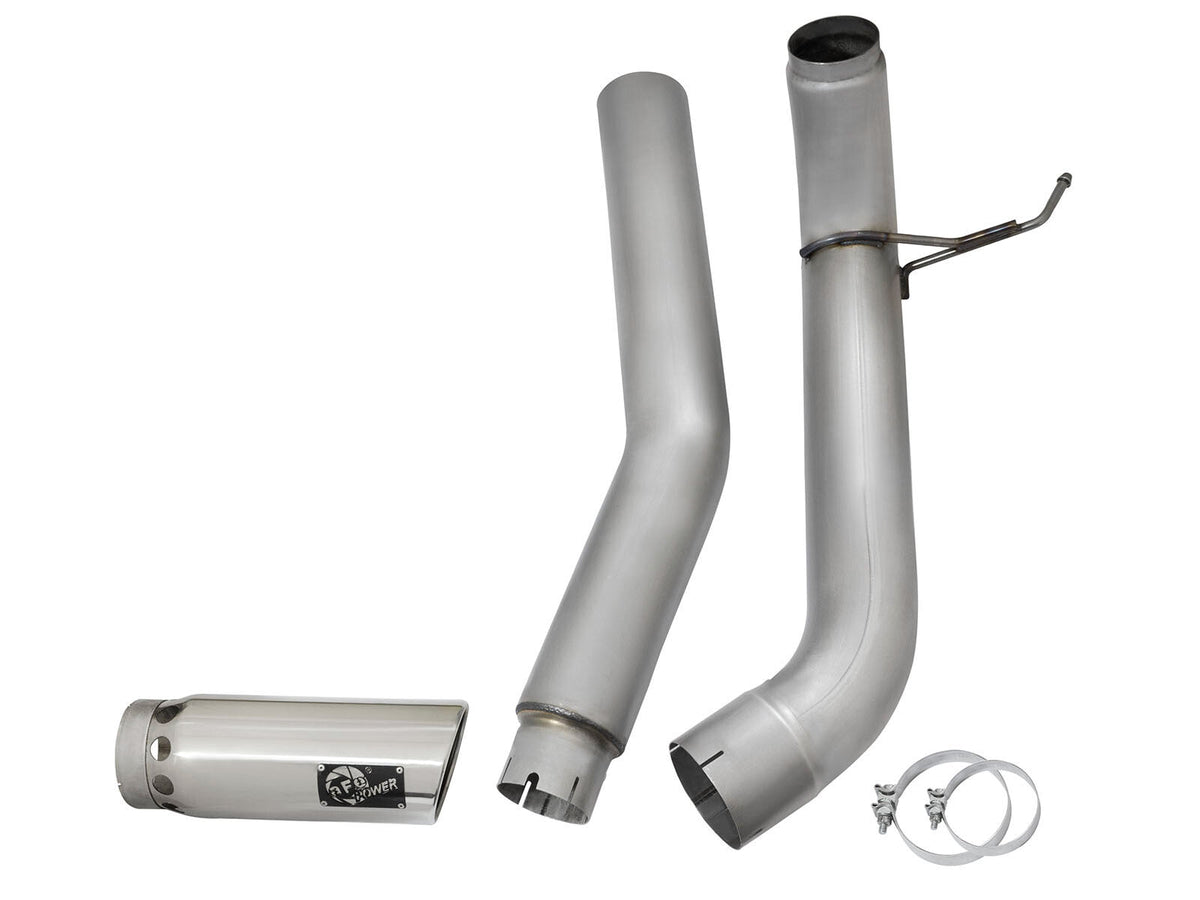 Large Bore-HD 5 Inch Dpf-Back Stainless Steel Exhaust System w/Polished Tip Nissan Titan Xd 16-19 V8-5.0L (td) aFe Power aFe Power