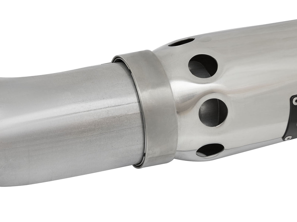 Large Bore-HD 4 Inch Dpf-Back Stainless Steel Exhaust System w/Polished Tip Nissan Titan Xd 16-19 V8-5.0L (td) aFe Power aFe Power