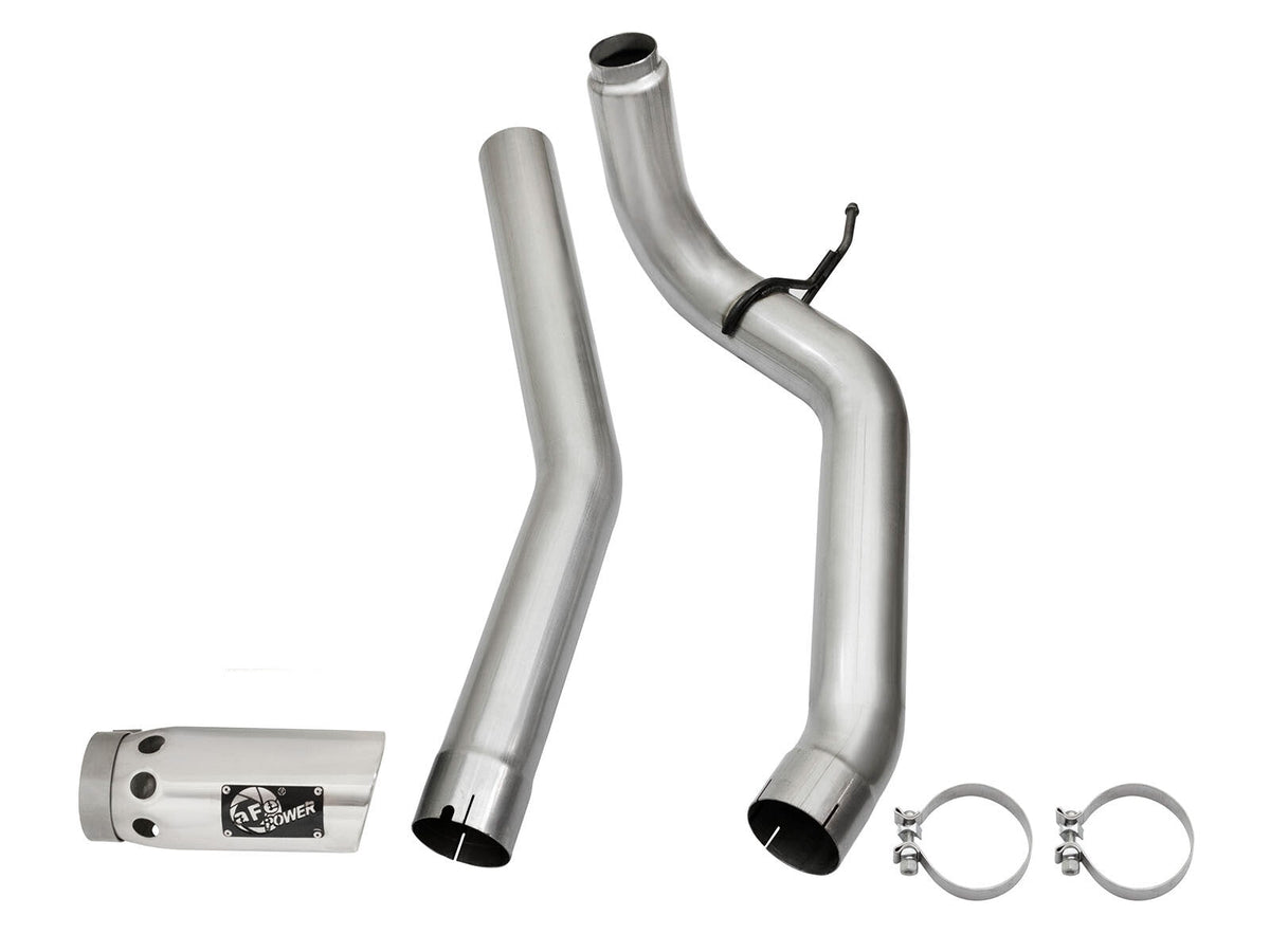 Large Bore-HD 4 Inch Dpf-Back Stainless Steel Exhaust System w/Polished Tip Nissan Titan Xd 16-19 V8-5.0L (td) aFe Power aFe Power