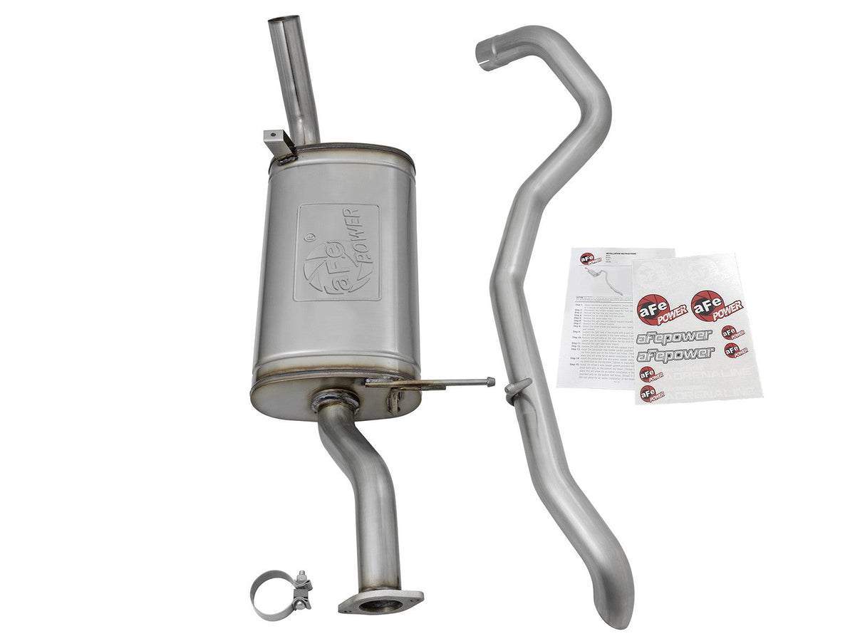 Mach Force-Xp 2-1/2 Inch 409 Stainless Steel Cat-Back Hi-Tuck Exhaust System Nissan Patrol (Y61) 01-19 L6-4.8L 22 ft-lbs Torque Gain aFe Power aFe Power