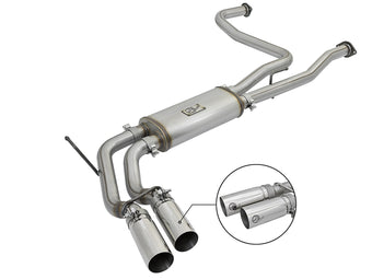 compare product Rebel Series 3 Inch 409 Stainless Steel Cat-Back Exhaust System w/Polished Tip Nissan Titan 04-15 V8-5.6L aFe Power