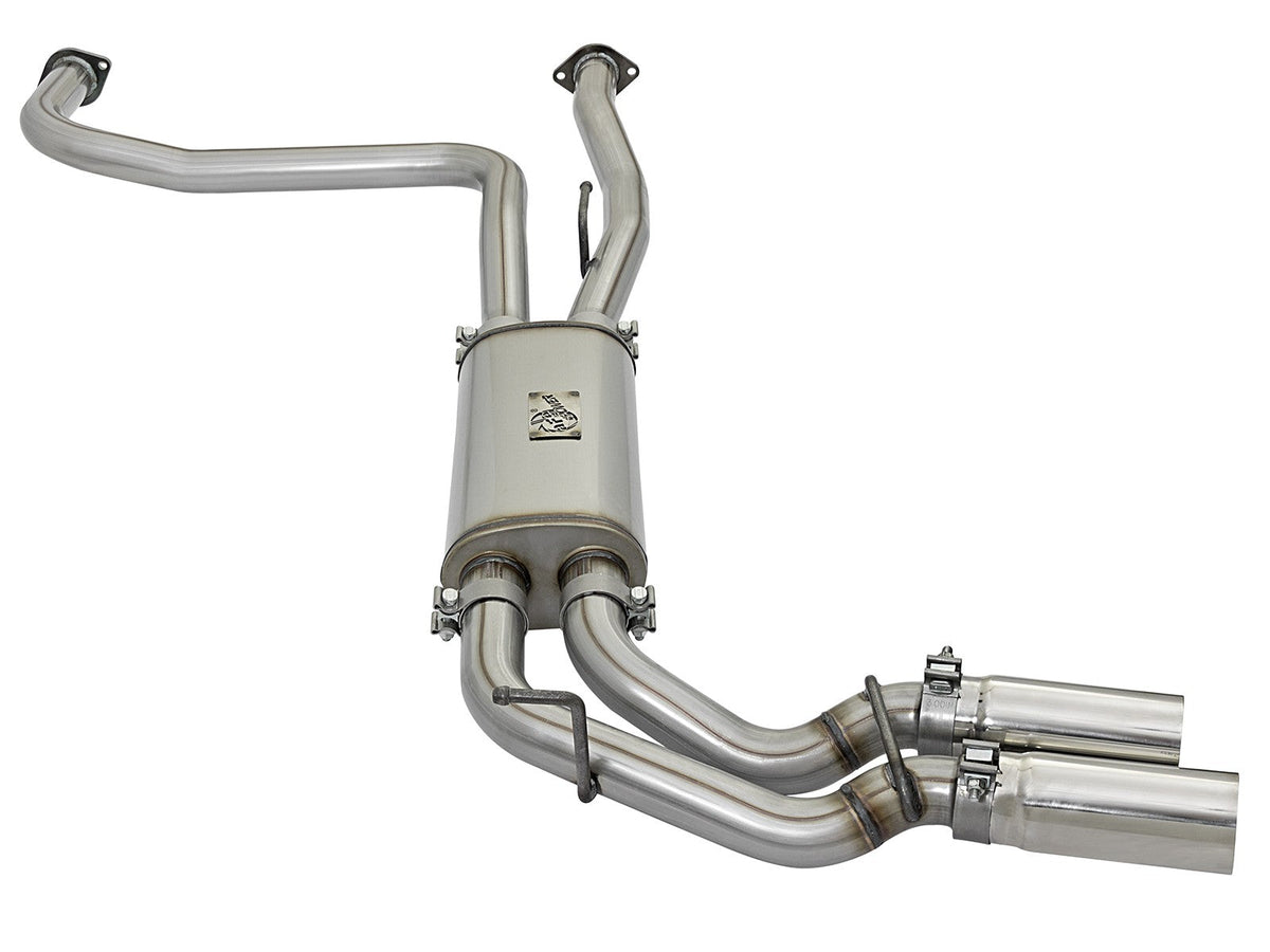 Rebel Series 3 Inch 409 Stainless Steel Cat-Back Exhaust System w/Polished Tip Nissan Titan 04-15 V8-5.6L aFe Power aFe Power