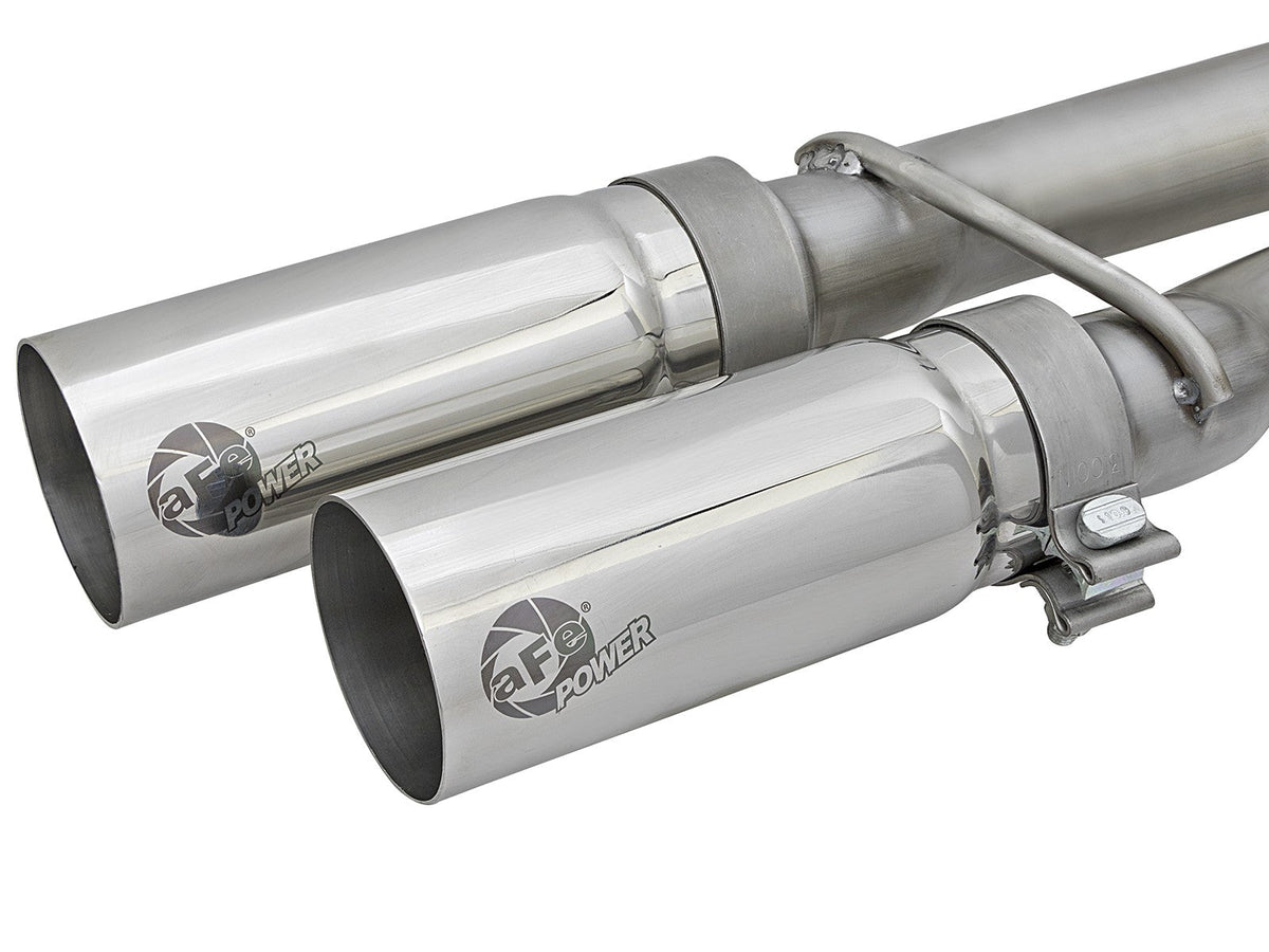 Rebel Series 3 Inch 409 Stainless Steel Cat-Back Exhaust System w/Polished Tip Nissan Titan 04-15 V8-5.6L aFe Power aFe Power