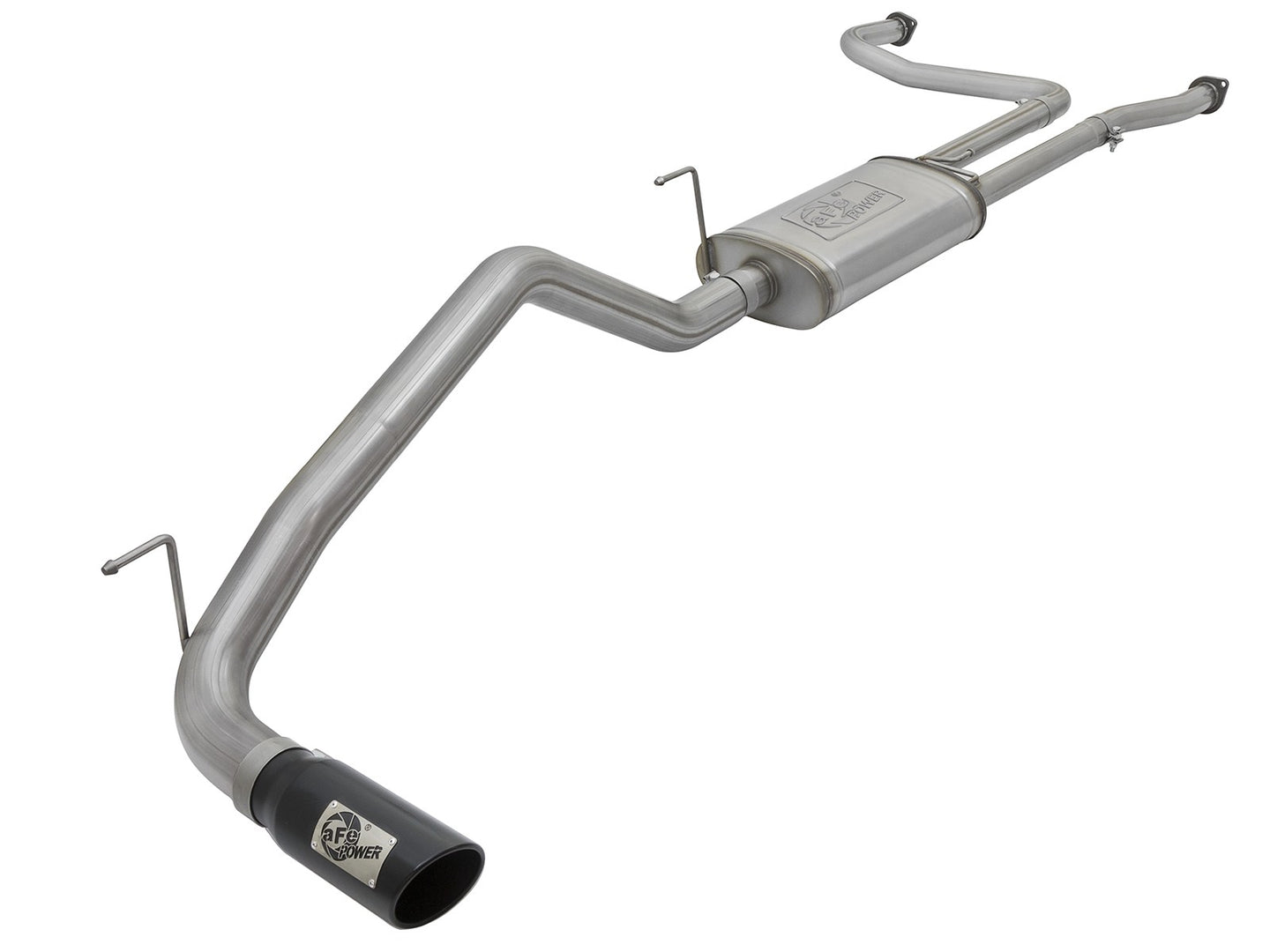 Mach Force-Xp 2-1/2 Cat-Back Exhaust System w/ Black Tip Nissan Titan 17-24 V8-5.6L aFe Power