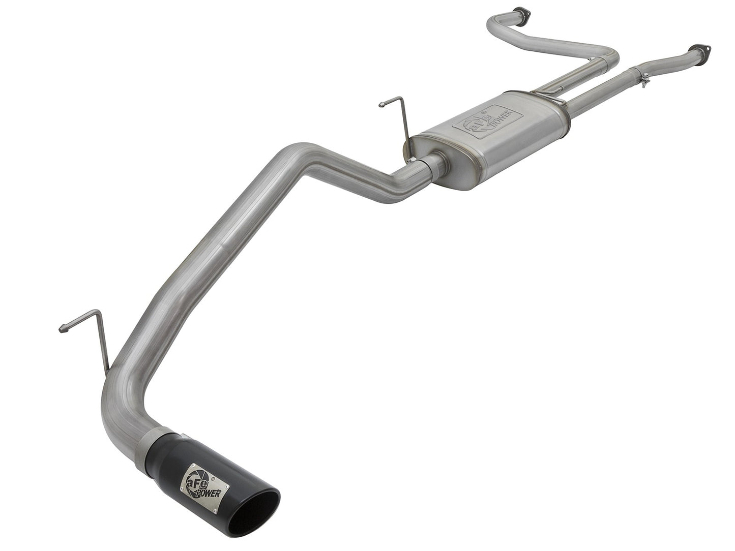 Mach Force-Xp 2-1/2 Cat-Back Exhaust System w/ Black Tip Nissan Titan 17-24 V8-5.6L aFe Power