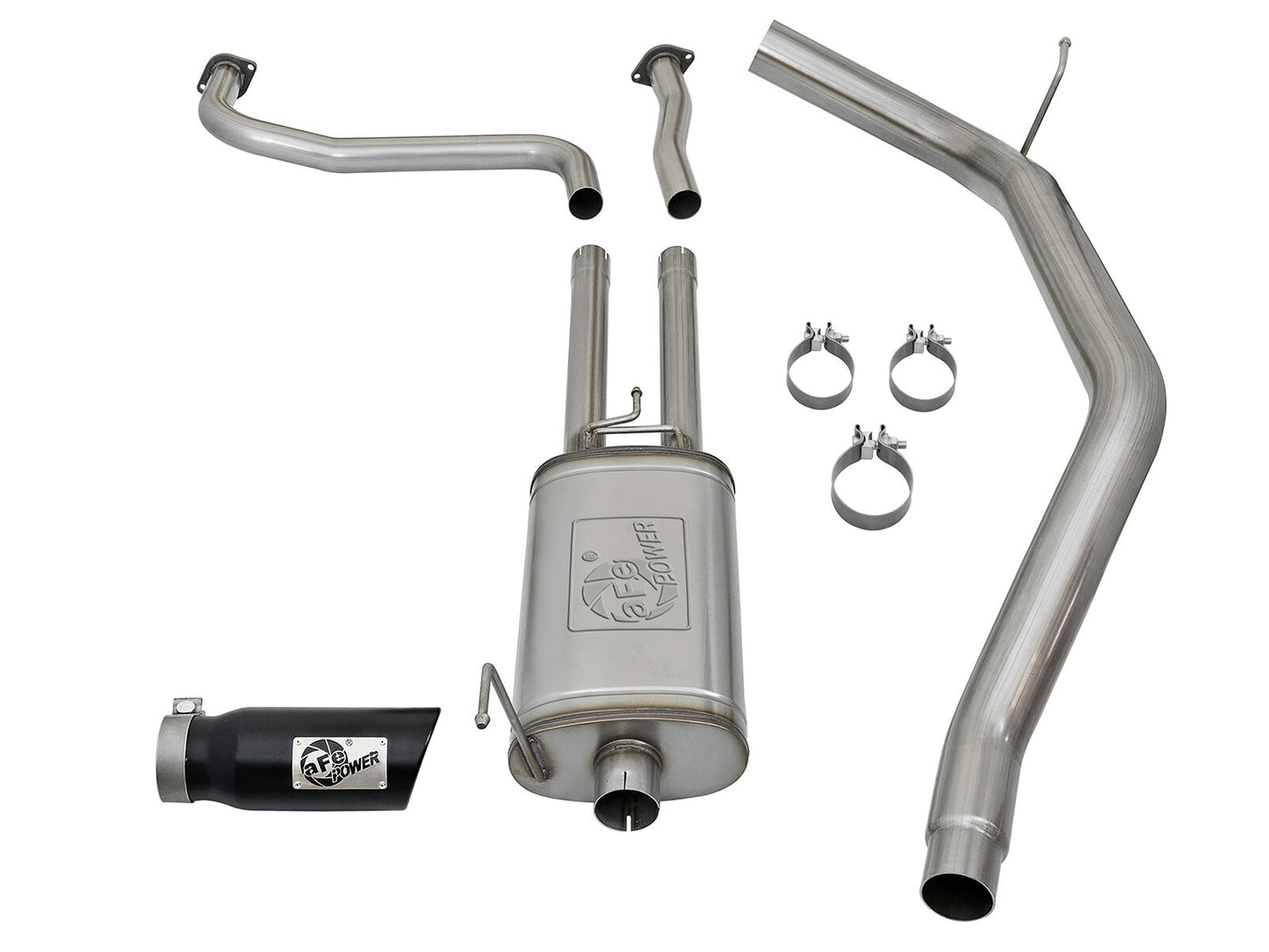 Mach Force-Xp 2-1/2 Cat-Back Exhaust System w/ Black Tip Nissan Titan 17-24 V8-5.6L aFe Power