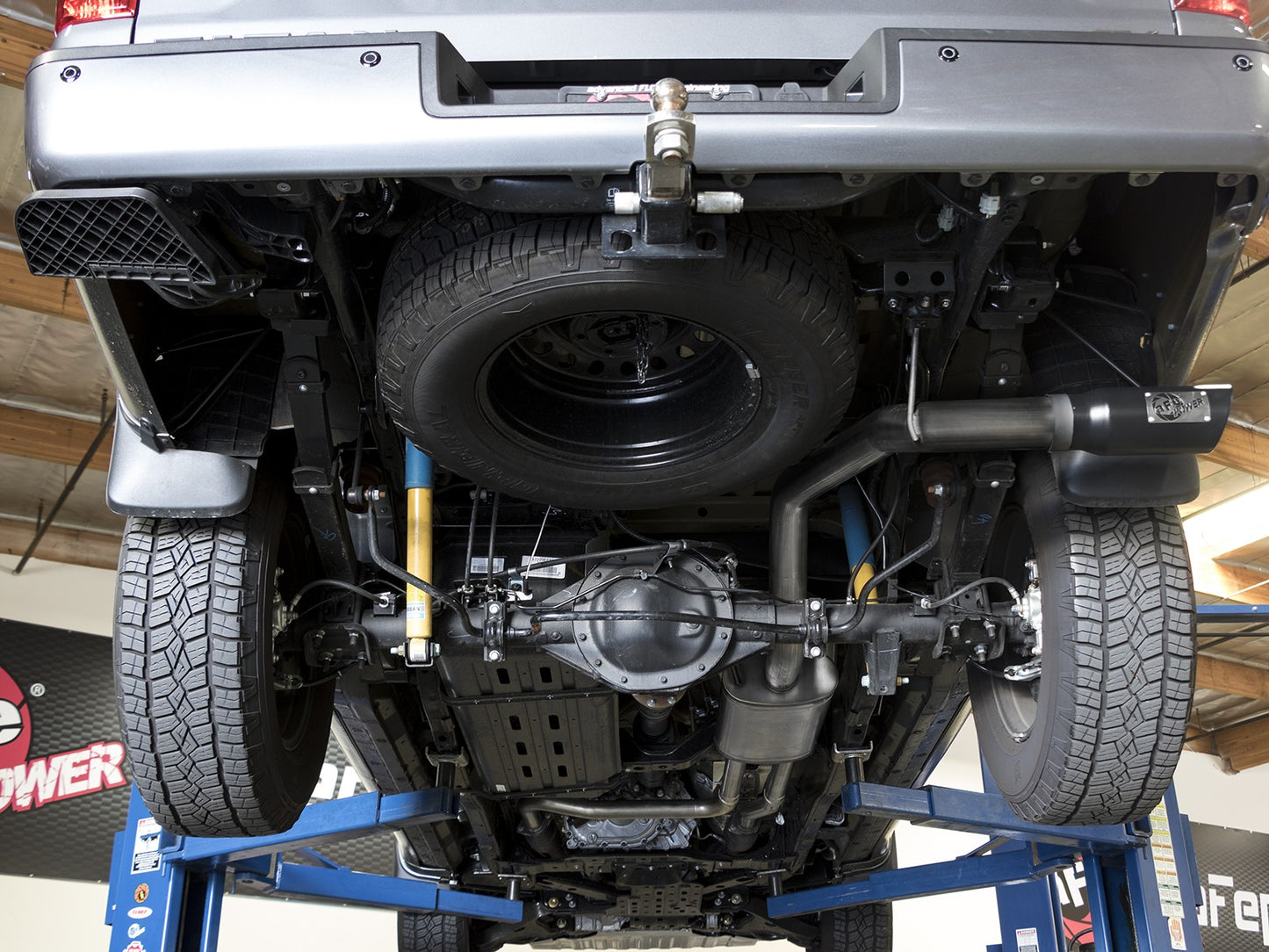 Mach Force-Xp 2-1/2 Cat-Back Exhaust System w/ Black Tip Nissan Titan 17-24 V8-5.6L aFe Power