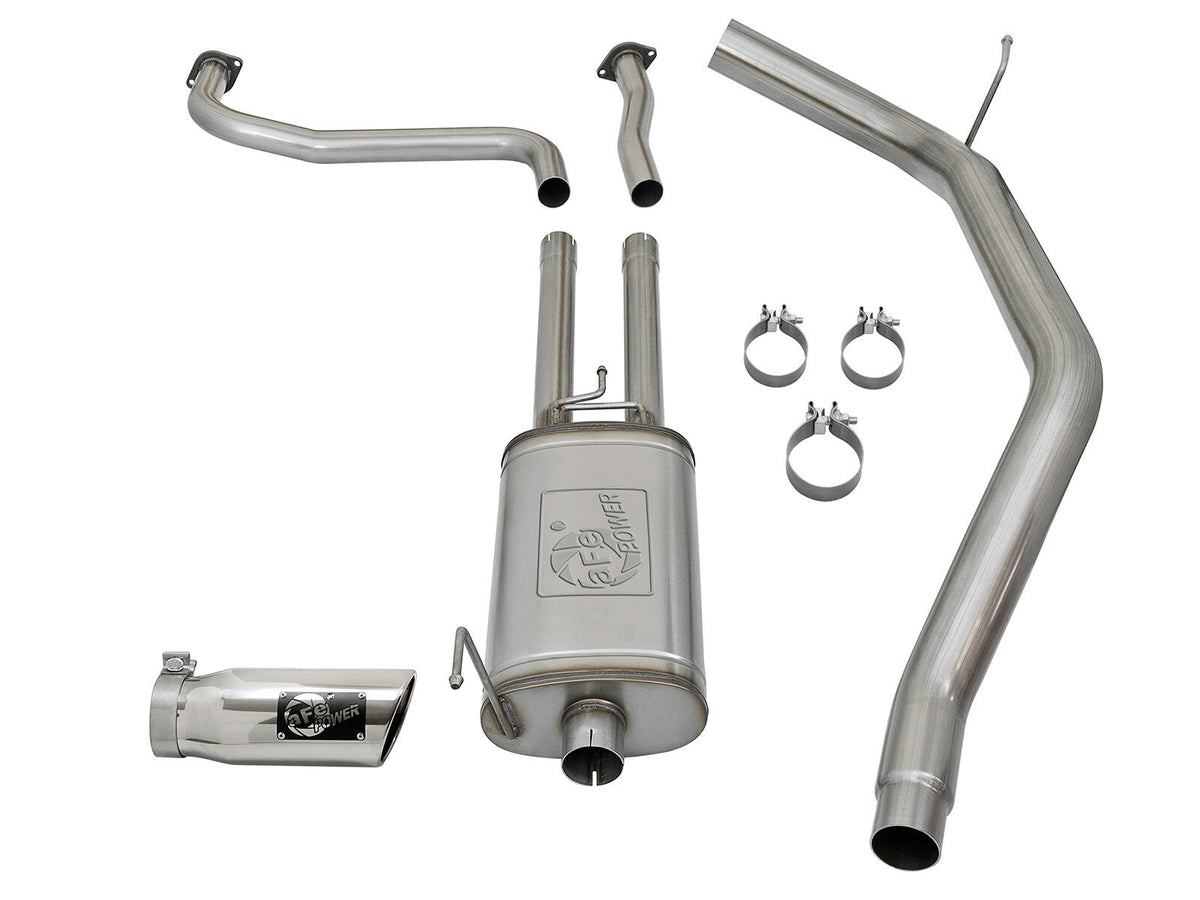 Mach Force-Xp 2-1/2 Cat-Back Exhaust System w/ Polished Tip Nissan Titan 17-24 V8-5.6L aFe Power aFe Power