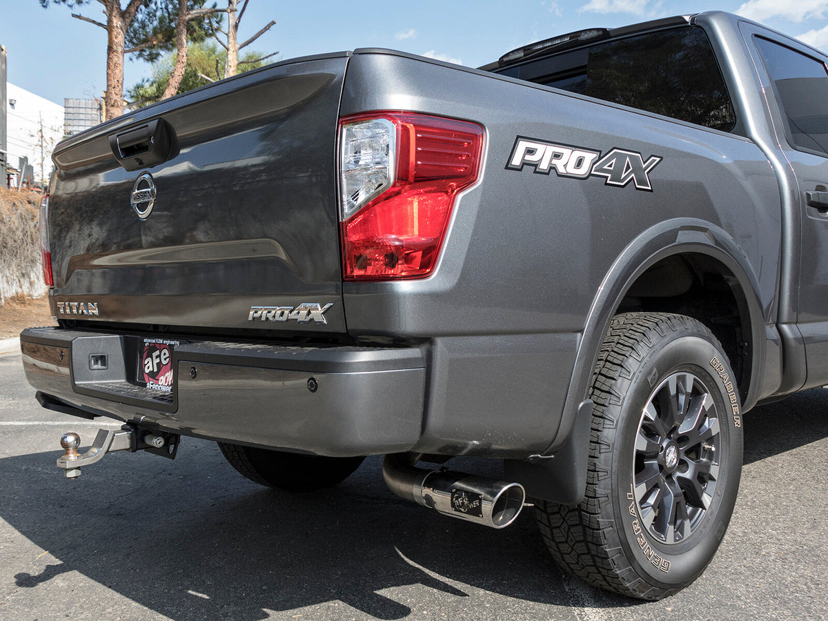 Mach Force-Xp 2-1/2 Cat-Back Exhaust System w/ Polished Tip Nissan Titan 17-24 V8-5.6L aFe Power aFe Power