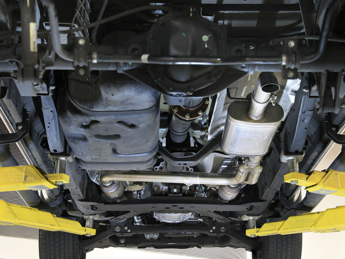 Rock Basher 2-1/2 Inch 409 Stainless Steel Cat-Back Hi-Tuck Exhaust System Nissan Frontier 22-26 V6-3.8L aFe Power aFe Power