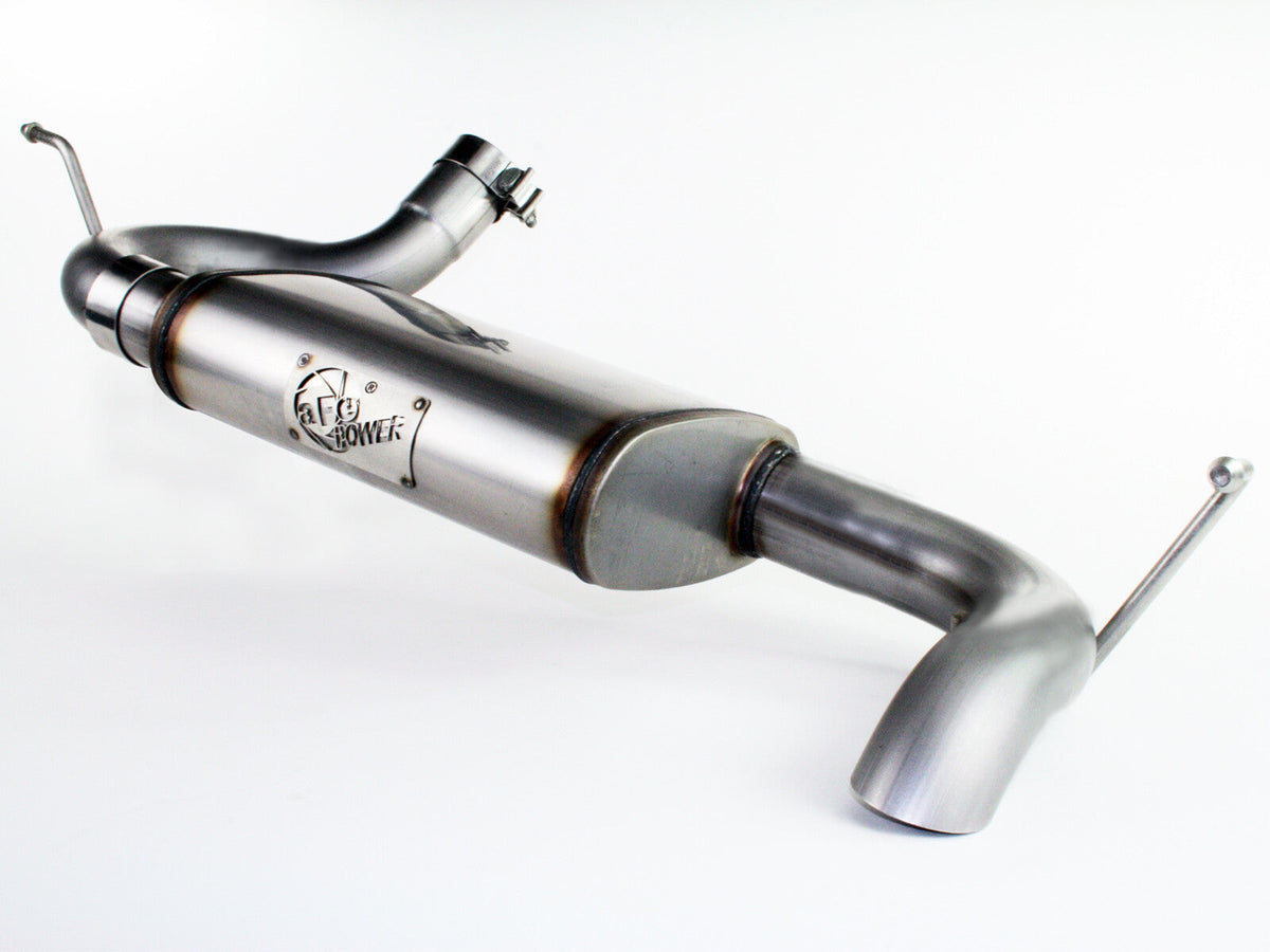 Mach Force-Xp 2-1/2 Inch 409 Stainless Steel Axle-Back Hi-Tuck Exhaust System Jeep Wrangler (JK) 07-18 V6-3.6L/3.8L aFe Power aFe Power