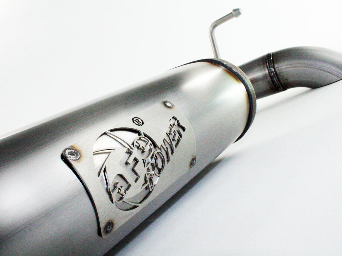 Mach Force-Xp 2-1/2 Inch 409 Stainless Steel Axle-Back Hi-Tuck Exhaust System Jeep Wrangler (JK) 07-18 V6-3.6L/3.8L aFe Power aFe Power