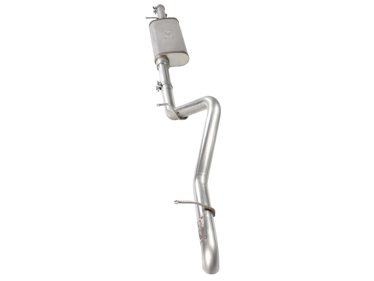 Mach Force-Xp 2-1/2 Inch 409 Stainless Steel Cat-Back Hi-Tuck Exhaust System Jeep Wrangler (JK) 12-18 V6-3.6L aFe Power