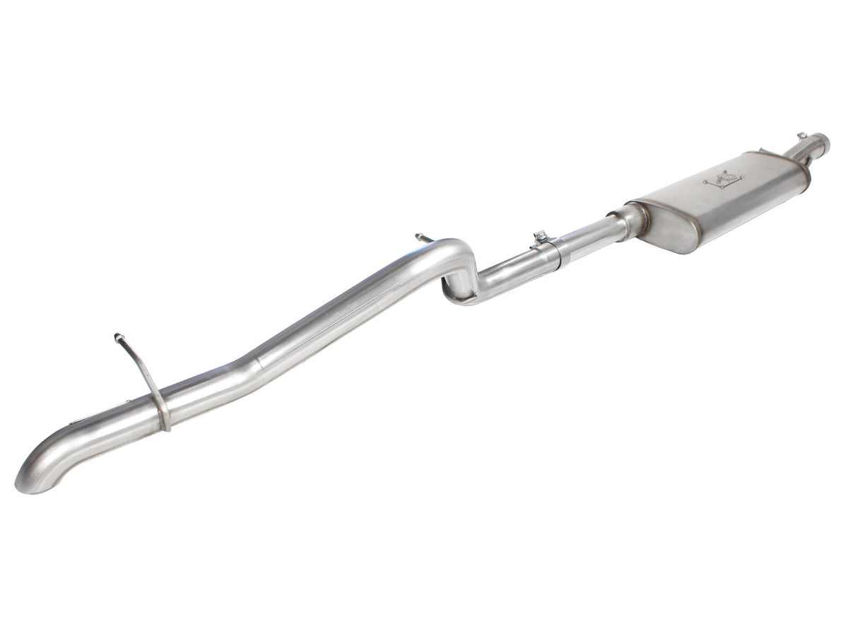 Mach Force-Xp 2-1/2 Inch 409 Stainless Steel Cat-Back Hi-Tuck Exhaust System Jeep Wrangler (JK) 12-18 V6-3.6L aFe Power