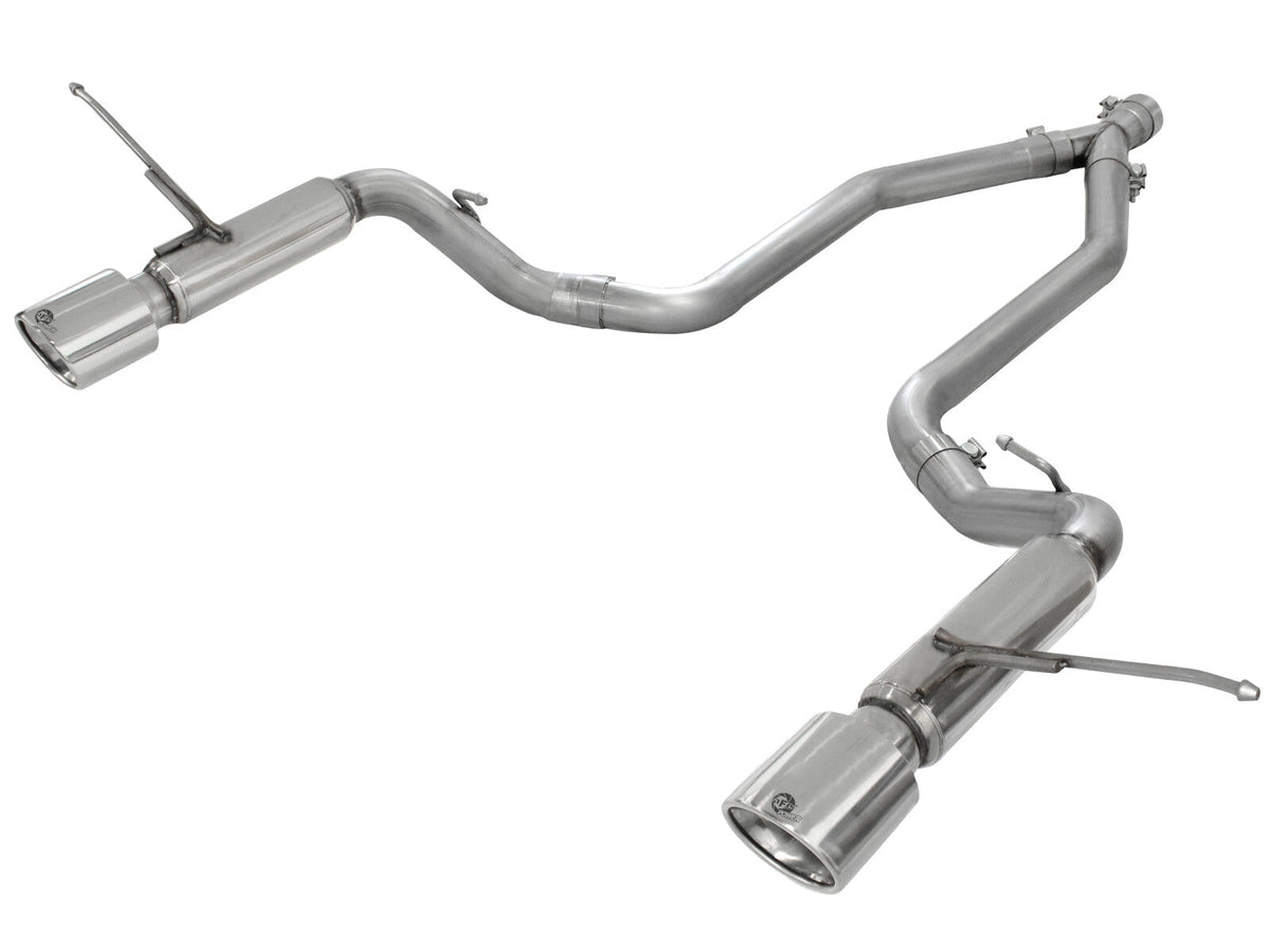 Large Bore-HD 2-1/2 Inch 409 Stainless Steel Dpf-Back Exhaust System W/Resonators Jeep Grand Cherokee (WK2) 14-19 V6-3.0L (td) EcoDiesel aFe Power aFe Power