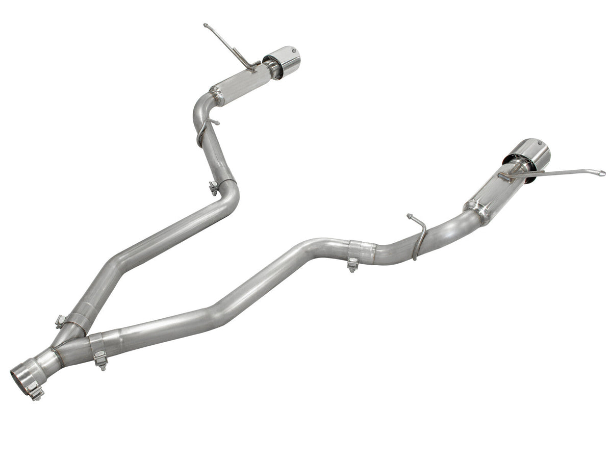 Large Bore-HD 2-1/2 Inch 409 Stainless Steel Dpf-Back Exhaust System W/Resonators Jeep Grand Cherokee (WK2) 14-19 V6-3.0L (td) EcoDiesel aFe Power aFe Power
