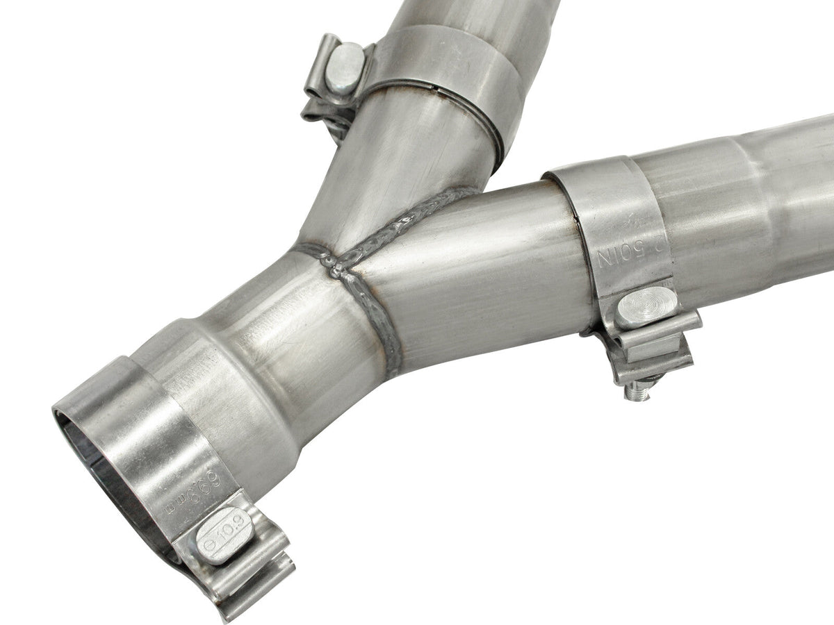 Large Bore-HD 2-1/2 Inch 409 Stainless Steel Dpf-Back Exhaust System W/Resonators Jeep Grand Cherokee (WK2) 14-19 V6-3.0L (td) EcoDiesel aFe Power aFe Power