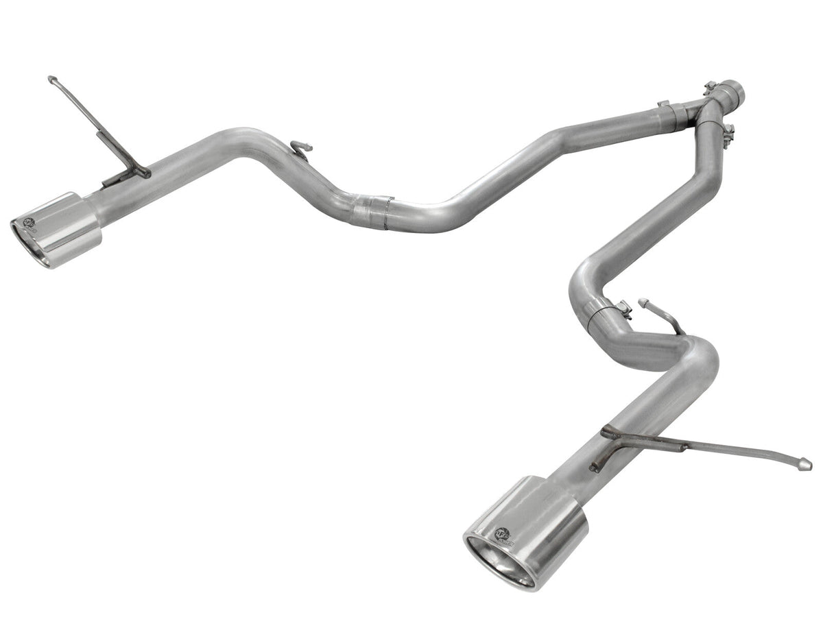 Large Bore-HD 2-1/2 Inch 409 Stainless Steel Dpf-Back Exhaust System W/O Resonators Jeep Grand Cherokee (WK2) 14-19 V6-3.0L (td) EcoDiesel aFe Power aFe Power
