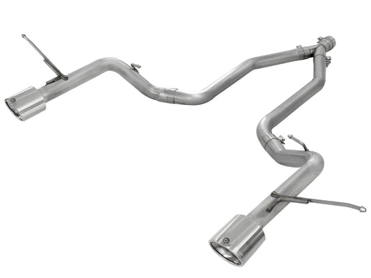 Large Bore-HD 2-1/2 Inch 409 Stainless Steel Dpf-Back Exhaust System W/O Resonators Jeep Grand Cherokee (WK2) 14-19 V6-3.0L (td) EcoDiesel aFe Power aFe Power
