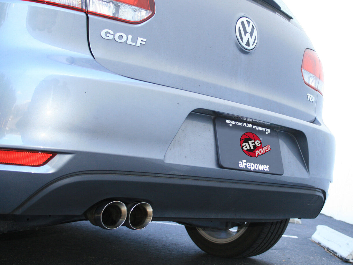 Large Bore-HD 2-1/2 Inch 409 Stainless Steel Cat-Back Exhaust System Volkswagen Golf Tdi 11-14 L4-2.0L aFe Power aFe Power