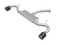 Takeda 2-1/2 Inch 409 Stainless Steel Axle-Back Exhaust w/ Carbon Fiber Tips Hyundai Elantra GT 18-20 L4-1.6L (t) aFe Power