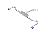 Takeda 2-1/2 Inch 409 Stainless Steel Axle-Back Exhaust w/ Blue Flame Tips Hyundai Elantra GT 18-20 L4-1.6L (t) aFe Power aFe Power