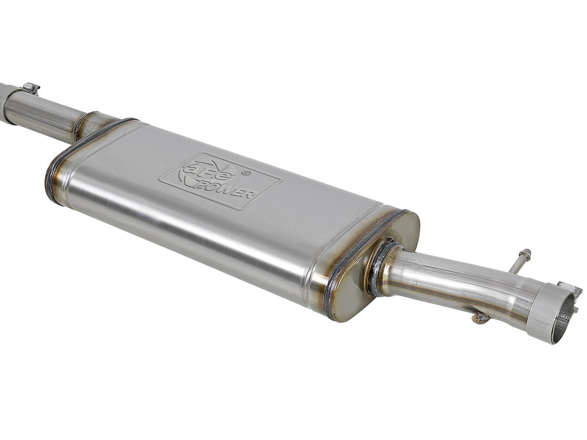 Rebel Series 2-1/2 Inch 409 Stainless Steel Cat-Back Exhaust System w/Black Tip Jeep Wrangler (JK) 07-18 V6-3.6L/3.8L 4 Door aFe Power aFe Power