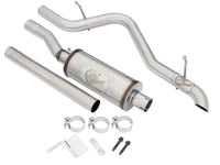 Mach Force-Xp 2-1/2 Inch 409 SS Cat-Back Hi-Tuck Exhaust w/14 Inch muffler Jeep Wrangler (JK) 07-18 V6-3.6L/3.8L aFe Power aFe Power