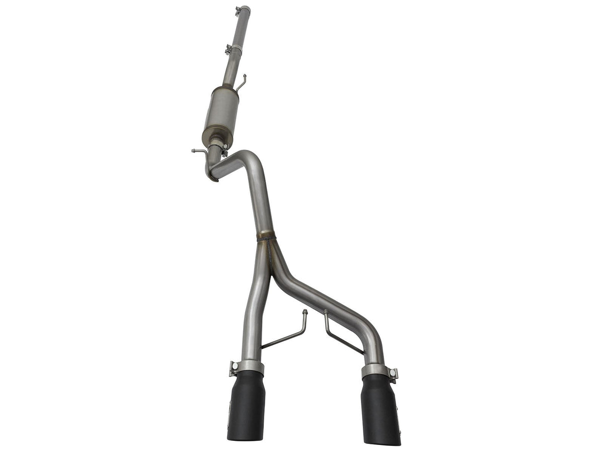 Rebel Series 2-1/2 Inch 409 Stainless Steel Cat-Back Exhaust System w/Black Tip Jeep Wrangler (JK) 07-18 V6-3.6L/3.8L 2/4 Door aFe Power aFe Power