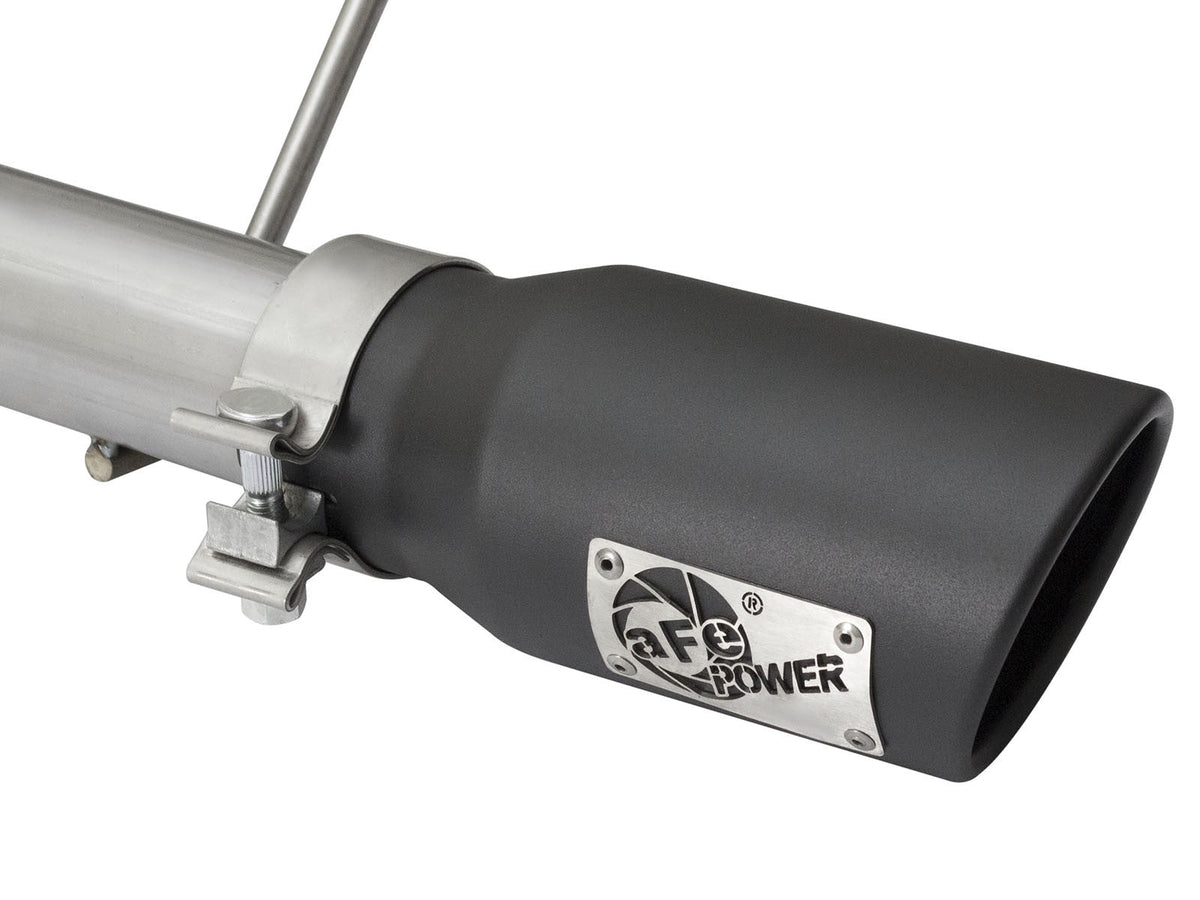 Rebel Series 2-1/2 Inch 409 Stainless Steel Cat-Back Exhaust System w/Black Tip Jeep Wrangler (JK) 07-18 V6-3.6L/3.8L 2/4 Door aFe Power aFe Power