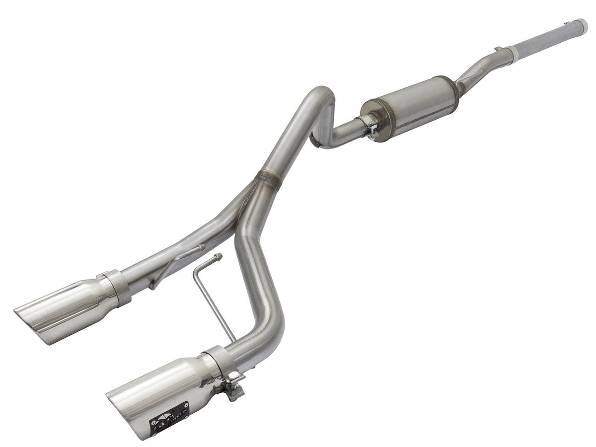 Rebel Series 2-1/2 Inch 409 Stainless Steel Cat-Back Exhaust System w/Polished Tip Jeep Wrangler (JK) 2/4 Door 07-18 V6-3.6L/3.8L aFe Power aFe Power
