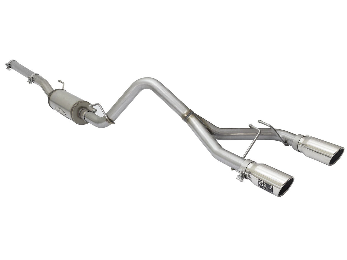 Rebel Series 2-1/2 Inch 409 Stainless Steel Cat-Back Exhaust System w/Polished Tip Jeep Wrangler (JK) 2/4 Door 07-18 V6-3.6L/3.8L aFe Power aFe Power
