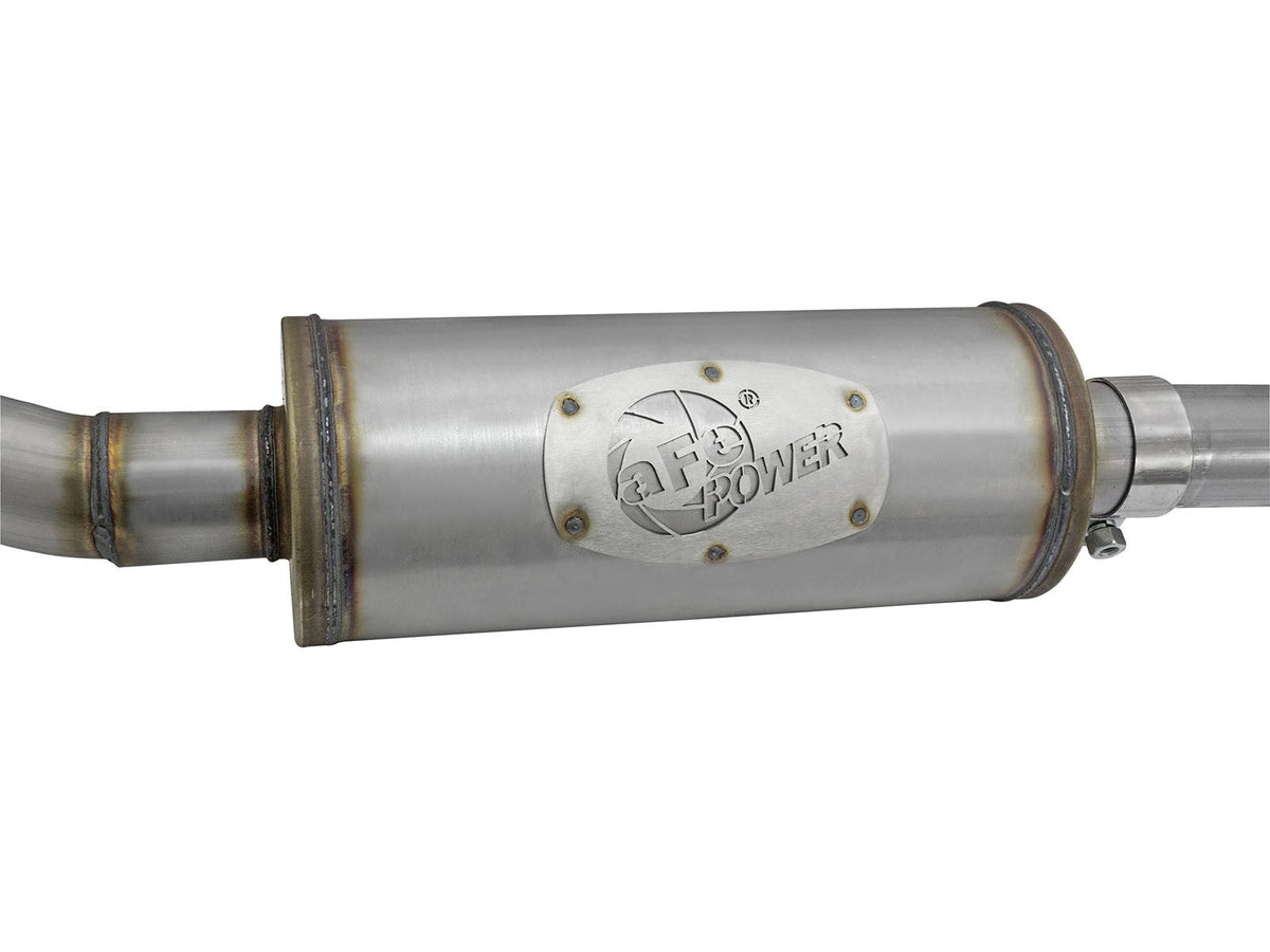 Rebel Series 2-1/2 Inch 409 Stainless Steel Cat-Back Exhaust System w/Polished Tip Jeep Wrangler (JK) 2/4 Door 07-18 V6-3.6L/3.8L aFe Power aFe Power