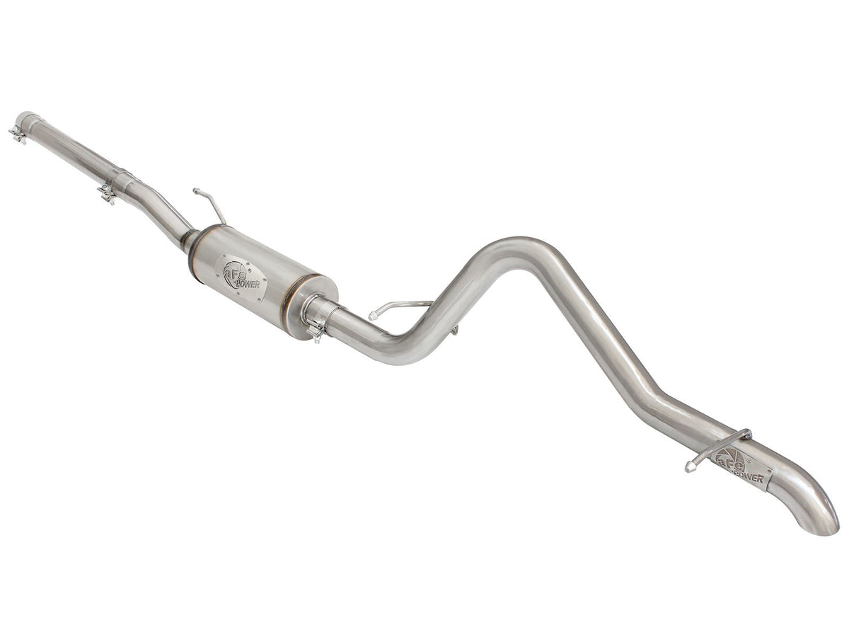 Mach Force-Xp 2-1/2 Inch 409 Stainless Steel Cat-Back Hi-Tuck Exhaust System Jeep Wrangler (JK) 07-18 V6-3.6L/3.8L aFe Power aFe Power