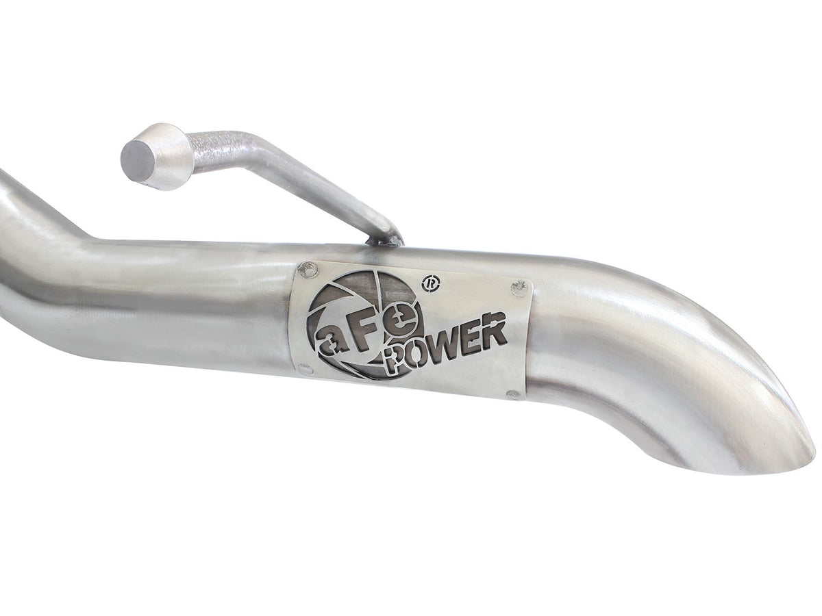 Mach Force-Xp 2-1/2 Inch 409 Stainless Steel Cat-Back Hi-Tuck Exhaust System Jeep Wrangler (JK) 07-18 V6-3.6L/3.8L aFe Power aFe Power