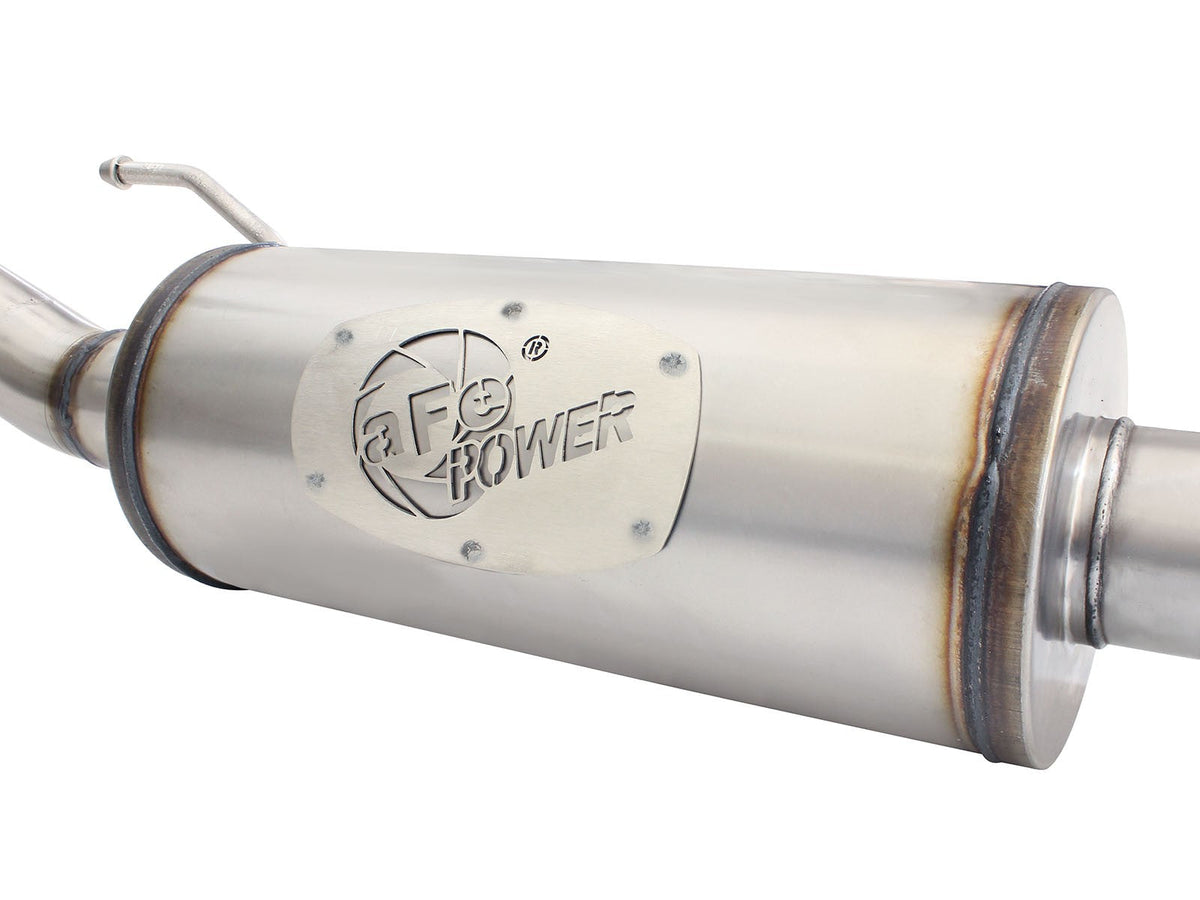 Mach Force-Xp 2-1/2 Inch 409 Stainless Steel Cat-Back Hi-Tuck Exhaust System Jeep Wrangler (JK) 07-18 V6-3.6L/3.8L aFe Power aFe Power
