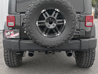 Rebel Series 2-1/2 Inch 409 Stainless Steel Axle-Back Exhaust System w/ Black Tips Jeep Wrangler (JK) 07-18 V6-3.6L/3.8L aFe Power