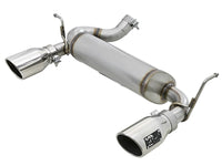 Rebel Series 2-1/2 Inch 409 Stainless Steel Axle-Back Exhaust w/ Polished Tips Jeep Wrangler (JK) 07-18 V6-3.6L/3.8L aFe Power aFe Power
