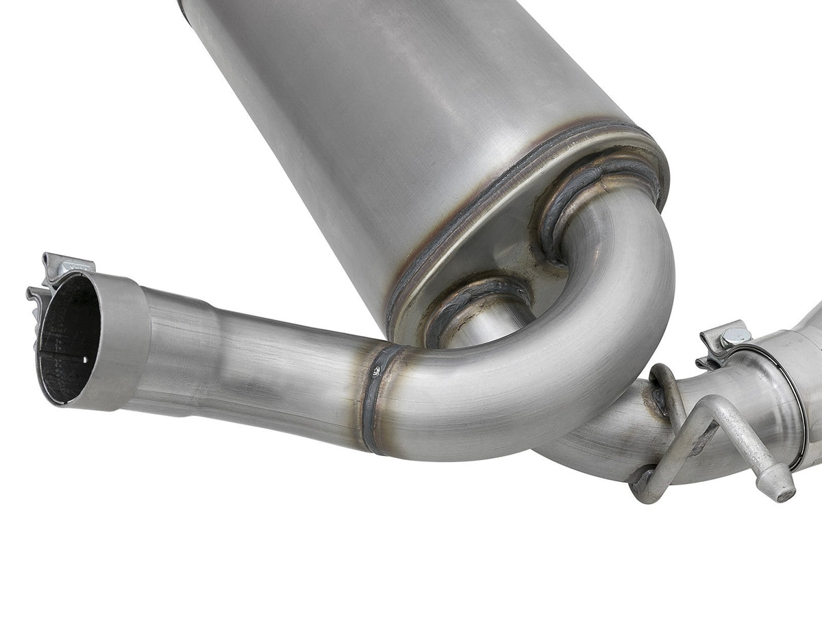 Rebel Series 2-1/2 Inch 409 Stainless Steel Axle-Back Exhaust w/ Polished Tips Jeep Wrangler (JK) 07-18 V6-3.6L/3.8L aFe Power aFe Power
