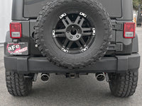 Rebel Series 2-1/2 Inch 409 Stainless Steel Axle-Back Exhaust w/ Polished Tips Jeep Wrangler (JK) 07-18 V6-3.6L/3.8L aFe Power aFe Power