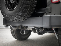 Rebel Series 2-1/2 Inch 409 Stainless Steel Axle-Back Exhaust w/ Polished Tips Jeep Wrangler (JK) 07-18 V6-3.6L/3.8L aFe Power aFe Power