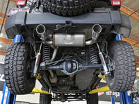 Rebel Series 2-1/2 Inch 409 Stainless Steel Axle-Back Exhaust w/ Polished Tips Jeep Wrangler (JK) 07-18 V6-3.6L/3.8L aFe Power aFe Power