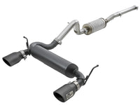 Rebel Series 2-1/2 Inch 409 Stainless Steel Cat-Back Exhaust System w/ Black Tips Jeep Wrangler (JK) 07-18 V6-3.6L/3.8L aFe Power aFe Power