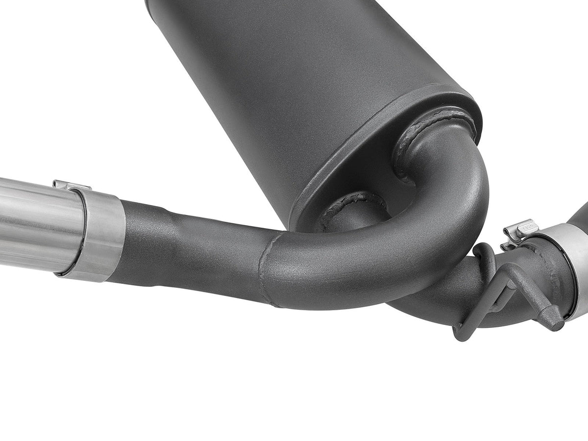 Rebel Series 2-1/2 Inch 409 Stainless Steel Cat-Back Exhaust System w/ Black Tips Jeep Wrangler (JK) 07-18 V6-3.6L/3.8L aFe Power aFe Power
