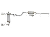 Rebel Series 2-1/2 Inch 409 Stainless Steel Cat-Back Exhaust w/ Polished Tips Jeep Wrangler (JK) 07-18 V6-3.6L/3.8L aFe Power aFe Power