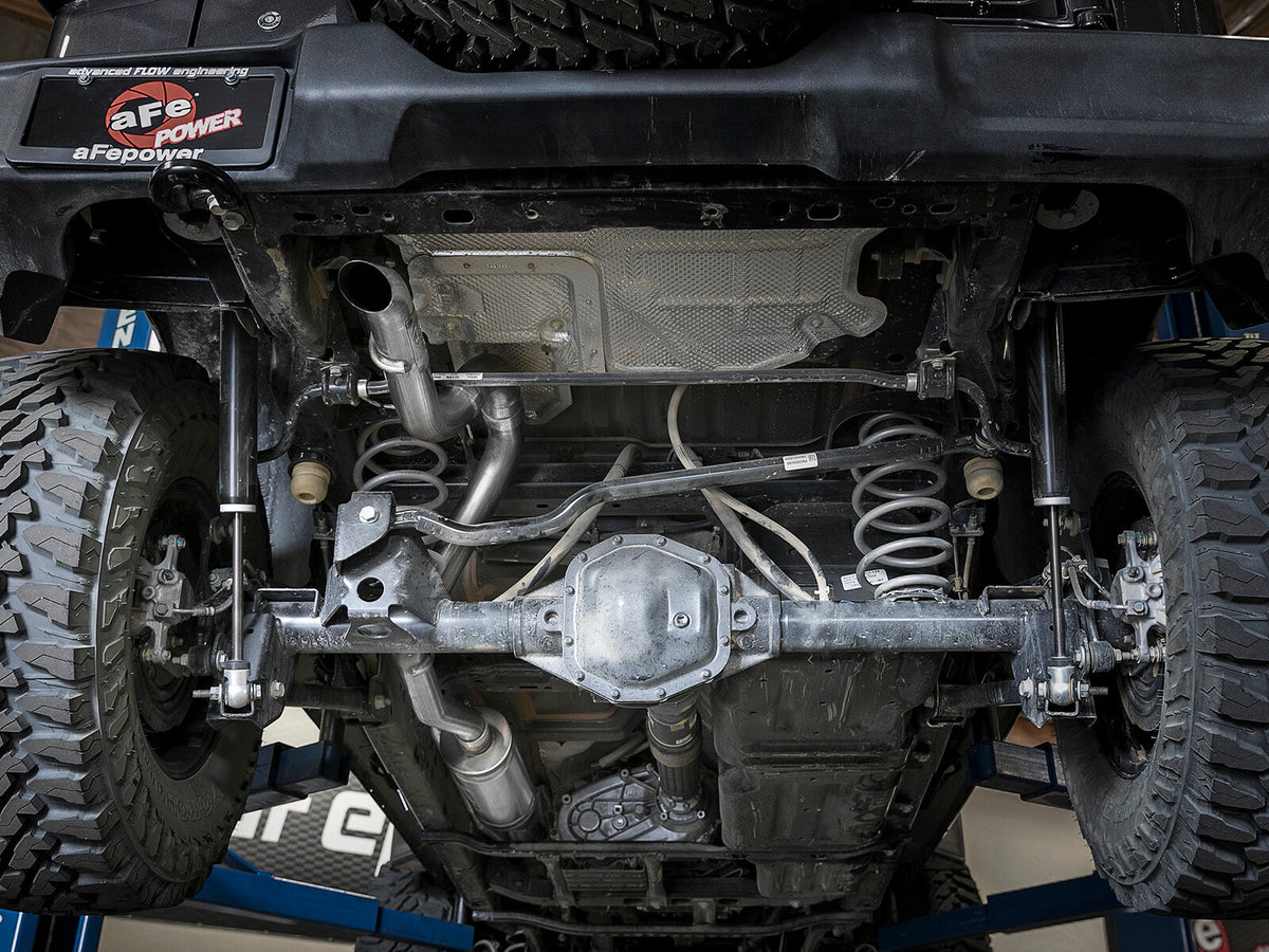 Mach Force-Xp 2-1/2 Inch 409 Stainless Steel Cat-Back Hi-Tuck Exhaust System No Tip Jeep Wrangler (Jl) 18-26 V6-3.6L aFe Power aFe Power