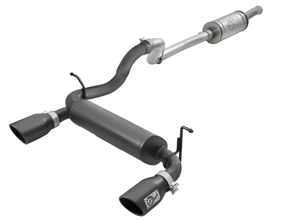 Rebel Series 2-1/2 Inch 409 Stainless Steel Cat-Back Exhaust System w/ Black Tips Jeep Wrangler (Jl) 18-26 V6-3.6L aFe Power aFe Power